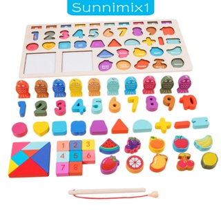 [Sunnimix1] บอร์ดไม้ปริศนา รูปตัวอักษร Montessori Number Board สําหรับเด็กผู้ชาย ผู้หญิง อายุ 3 4 5 ปีขึ้นไป