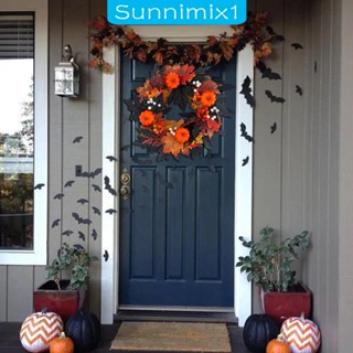 [Sunnimix1] พวงหรีดฟักทอง เบอร์รี่ ฤดูใบไม้ร่วง สําหรับตกแต่งบ้าน ฤดูใบไม้ร่วง