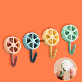 Self Adhesive Wall Hook ที่ใส่กุญแจประตูแขวนพลาสติกแขวนผนัง Home Storage Accessories สำหรับห้องครัวและห้องน้ำองค์กร mimay