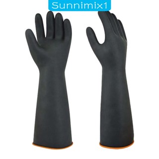 [Sunnimix1] ถุงมือยาง อเนกประสงค์ กันน้ํา ใส่สบาย สําหรับทํางานทั่วไป โรงงาน