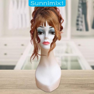 [Sunnimix1] หุ่นหัวนางแบบ อเนกประสงค์ สําหรับโชว์เครื่องประดับ สร้อยคอ แว่นตา