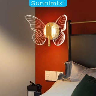 [Sunnimix1] โคมไฟติดผนัง LED 10W รูปผีเสื้อ สําหรับห้องนอนเด็ก ร้านอาหาร