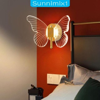 [Sunnimix1] โคมไฟติดผนัง LED 10W รูปผีเสื้อ สําหรับห้องนอนเด็ก ร้านอาหาร