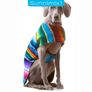 [Sunnimix1] เสื้อผ้าสัตว์เลี้ยง ชุดแฟนซี ผ้าห่มปอนโช พร็อพถ่ายรูป ฮาโลวีน สําหรับสุนัข ลูกสุนัข วันปีใหม่