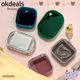 Okdeals กล่องเก็บฟันปลอม แบบพกพา