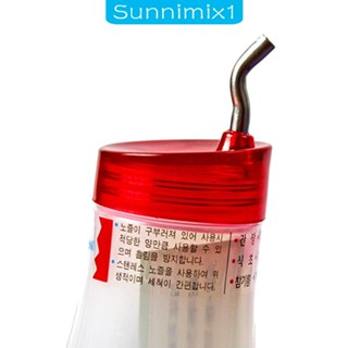 [Sunnimix1] ขวดใส่เครื่องปรุง พร้อมฝาปิด สําหรับทําซอสมะเขือเทศเหลว มัสตาร์ด