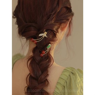 0818-YWSN Cute Sweet Cherry Barrettes Side Clip Side Bang Clip Female Forehead Exquisite Hairpin New Hairware TJNQ