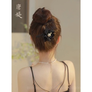 0818-YWSN Elegant Pearl Flower Fringe Hairpin Female Forehead Super Fairy Side Clip Hairpin New Headdress High Sense Hair Accessories 7L1W