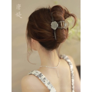 0818-YWSN Temperament Wild High-Grade Flower Barrettes Back Head Grip Womens New Shark Clip Hairware Hair Accessories UDNZ