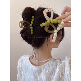 0818-YWSN Fresh Summer Grip Womens New Korean Ins Simple Shark Clip High Sense Barrettes Womens Back Head PI8S