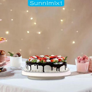 [Sunnimix1] แป้นหมุนเค้ก ทรงกลม น้ําหนักเบา ทําความสะอาดง่าย สําหรับตกแต่งเค้ก