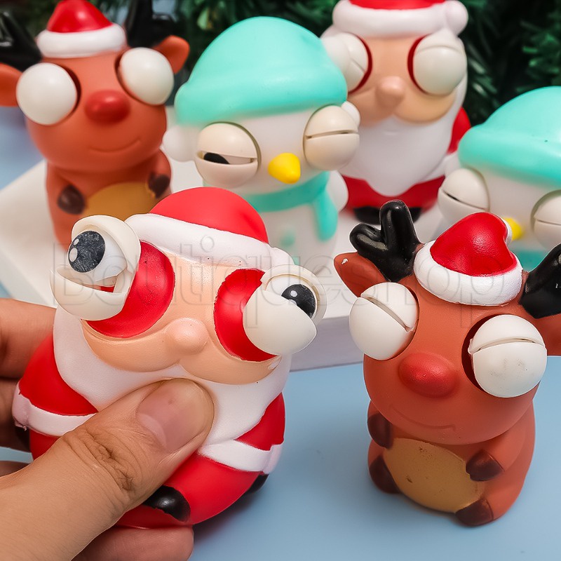 [ Featured ] ของเล่นบีบสกุชชี่ซานตาคลอส นิ่ม / ของเล่นบีบคลายเครียด คริสต์มาส ฮาโลวีน / ตุ๊กตาสโนว์แมน ป้องกันความเครียด / ของเล่นบีบกวาง สําหรับเด็ก ผู้ใหญ่ / ตกแต่งเทศกาลคริสต์มาส