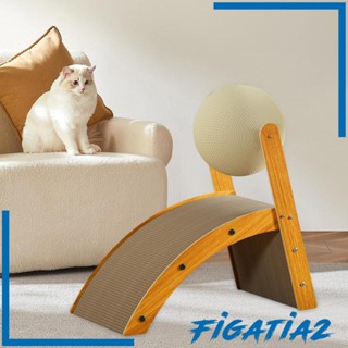 [Figatia2] แผ่นข่วนเล็บแมว พร้อมลูกบอลหมุนได้ ของเล่นป้องกันเฟอร์นิเจอร์