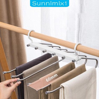 [Sunnimix1] ไม้แขวนเสื้อ สเตนเลส สําหรับตู้เสื้อผ้า กางเกงสวิงอาร์ม