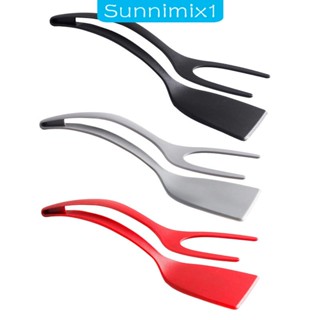 [Sunnimix1] ที่คีบอาหาร แพนเค้ก ขนมปัง และไข่ดาว อเนกประสงค์ 2 in 1 ไม่เหนียวติด สําหรับทอดไข่ สเต็ก