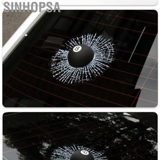 Sinhopsa Ball Hits Car Window  Decorative PVC EVA Verisimilitude Stereo for Auto