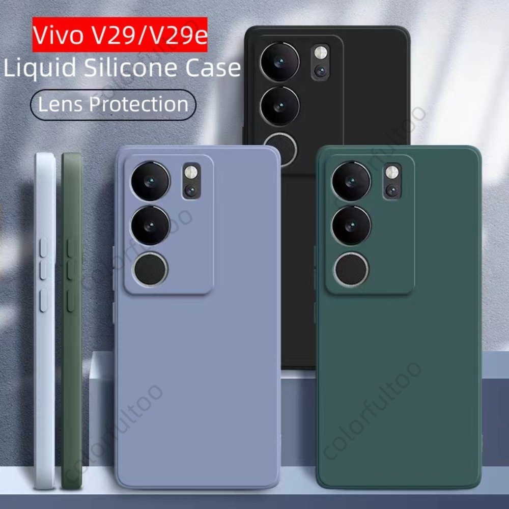เคสโทรศัพท์มือถือ ซิลิโคนนิ่ม TPU บางมาก เรียบง่าย สําหรับ Vivo V30 V29 2023 V29 5G V29e V29 Pro V29