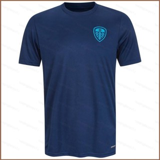 เสื้อยืดกีฬาแขนสั้น ลายทีมฟุตบอล Leeds United Jersey HQ1 2023-2024 พลัสไซซ์ QH1