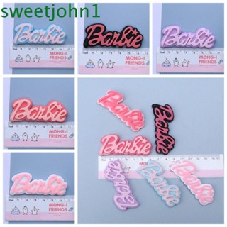 Sweetjohn การ์ดตัวอักษรภาษาอังกฤษ เรซิ่น อุปกรณ์เสริม สําหรับตุ๊กตาบาร์บี้ 5 ชิ้น