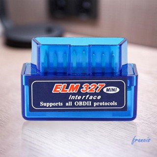 Elm327 OBD2 เครื่องสแกนเนอร์วินิจฉัยรถยนต์ บลูทูธ OBD-II ขนาดเล็ก แอนดรอยด์ [Francis.th]