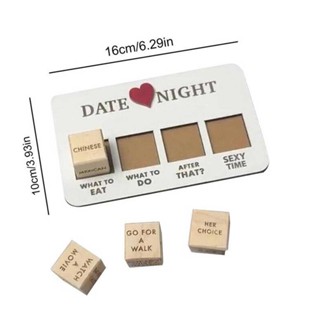 Date Night Dice Lovers Decision Dice Couple Fun Wooden Dice for Him Her Gifts