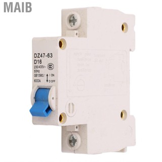 Maib 230V/400V 16A 1P Miniature Circuit Breaker DIN Rail Mounted