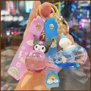 SANRIO พวงกุญแจ จี้ตุ๊กตาเครื่องบิน My Melody Cinnamon Hello Kitty Kawaii ของเล่นสําหรับเด็ก