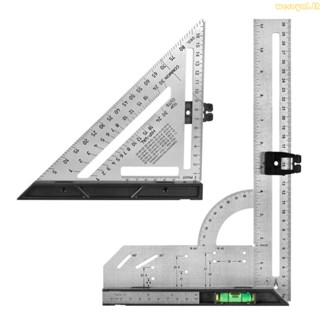 Weroyal ไม้โปรแทรกเตอร์ ไม้บรรทัดอลูมิเนียม ทรงสามเหลี่ยม แบบหนา สําหรับงานไม้