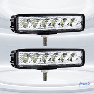 ไฟตัดหมอก LED 6 ดวง ปรับได้ กันน้ํา สําหรับ Jeep SUV Truck ATV [Francis.th]