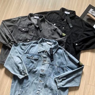 KH6B Stone Island denim jacket mens spring and autumn new casual American boys denim jacket jacket for young men