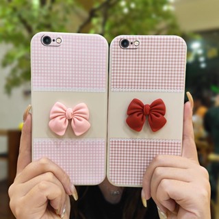 ins Bowknot Phone Case For iphone 6 Plus/6S Plus Simplicity Liquid silicone shell Skin-friendly feel Cartoon protective case