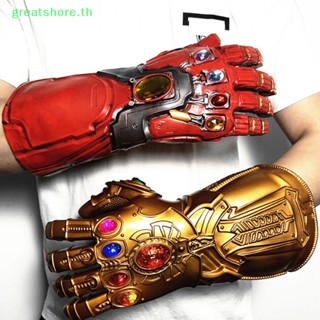 Greatshore ถุงมือคอสเพลย์ Thanos Infinity Avengers มีไฟ LED สําหรับเด็ก ผู้ใหญ่ TH