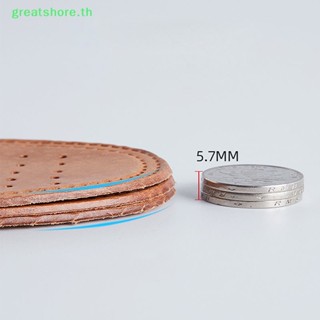 Greatshore แผ่นพื้นรองเท้าหนัง ระบายอากาศ ดูดซับเหงื่อ ดับกลิ่น ขนาดใหญ่ แบบเปลี่ยน 1 คู่