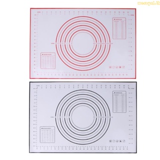 Weroyal แผ่นซิลิโคนนวดแป้งโดว์ ขนาด 60x40 ซม. 2 สี สําหรับทําเบเกอรี่ ฟองดองท์