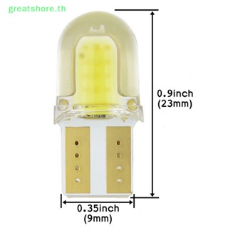 Greatshore หลอดไฟซิลิโคน LED T10 194 W5W COB สําหรับติดประตูรถยนต์ 10 ชิ้น