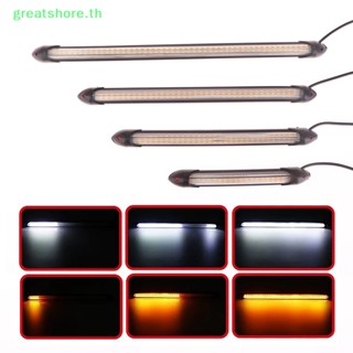 Greatshore ใหม่ แถบไฟเลี้ยว LED 12V 1 คู่ สําหรับรถยนต์