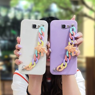 Bear bracelet protective case Phone Case For Samsung Galaxy J7 Prime/2/2018/ON7 2016/G610F Solid color Anti-fall