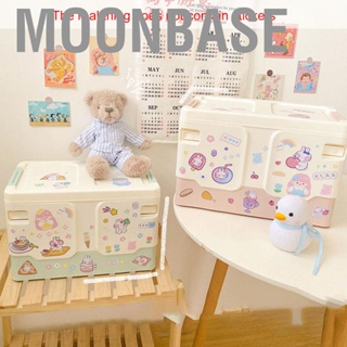 Moonbase Storage Box Plastic Collapsible Multifunctional Desktop Book Container Home Decoration for Dormitory