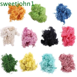 Sweetjohn มอสประดิษฐ์ 20 กรัม พืชสีเขียว ภูมิทัศน์ขนาดเล็ก ดอกไม้ปลอม เครื่องประดับบ้าน พืชประดิษฐ์