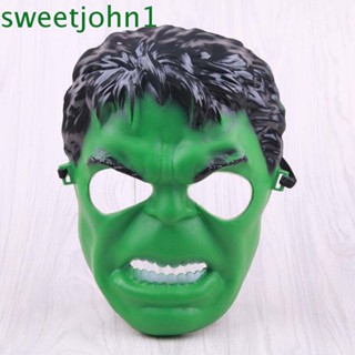 Sweetjohn Hulk หน้ากากคอสเพลย์อนิเมะ Marvel สีเขียว สําหรับปาร์ตี้ฮาโลวีน