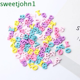 Sweetjohn ตัวอักษรไม้ หลากสี งานฝีมือ ตกแต่งบ้าน