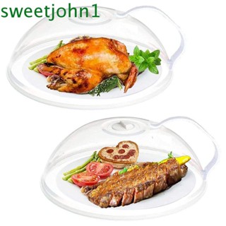 Sweetjohn ฝาครอบจานไมโครเวฟ ปลอด BPA ขนาด 10 นิ้ว ปลอดภัย กันกระเด็น สําหรับเครื่องล้างจาน