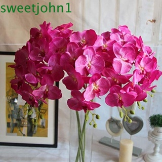 Sweetjohn ช่อดอกไม้ประดิษฐ์ 3D ขนาด 110 ซม. สําหรับตกแต่งบ้าน งานแต่งงาน