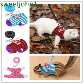 Sweetjohn เสื้อกั๊กสัตว์เลี้ยง หนูแฮมสเตอร์ กระรอก เฟอร์เรต ขนาดเล็ก ปรับได้