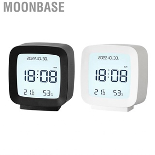 Moonbase Temperature Detect Digital Alarm Clocks  Energy Saving ABS Clock Humidity Detection Easy Operation for School