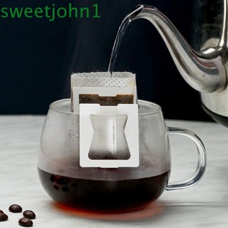 Sweetjohn ถุงกระดาษกรองกาแฟดริป แบบพกพา เป็นมิตรกับสิ่งแวดล้อม สําหรับตั้งแคมป์ บ้าน ออฟฟิศ