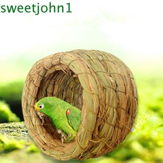 Sweetjohn รังนกธรรมชาติ แฮนด์เมด อุปกรณ์เสริม สําหรับสัตว์เลี้ยง หนูแฮมสเตอร์