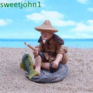 Sweetjohn ประติมากรรมแฮนด์เมด รูปชาวประมง สําหรับตกแต่งสวน