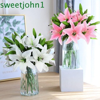 Sweetjohn ดอกไม้ประดิษฐ์ สวยงาม สําหรับตกแต่งบ้าน โรงแรม สํานักงาน สวนกลางแจ้ง