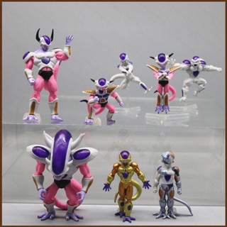 Cool ใหม่ โมเดลฟิกเกอร์ Dragon Ball Frieza สีทอง ของเล่น ของขวัญ สําหรับตกแต่งบ้าน 8 ชิ้น